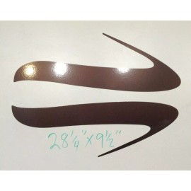 JAYCO EAGLE RV DECALS 28.25"X9.5" SIDE SWOOP 0177581 L&R BROWN STRIPES 5TH WHEEL