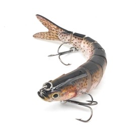 TUXIBIN Artificial Bait, Spinning Bait, Fishing Bait, Fish Fishing Set, Wobbler Jerkbait, Red Eye Bait for Pike Perch Zander, Fishing Set, Fishing Hook