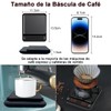 AHILAX Báscula de Café Balanza Digital Cocina USB Recargable, Báscula