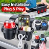 Car Cup Holder & Phone Organizer for Side Door Storage
