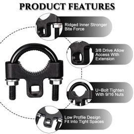 OKSTENCK Inner Tie Rod Removal Tool ，Remover and Installer 3/8 Inch Low Profile Tool for Tie Rod End Removal Installation