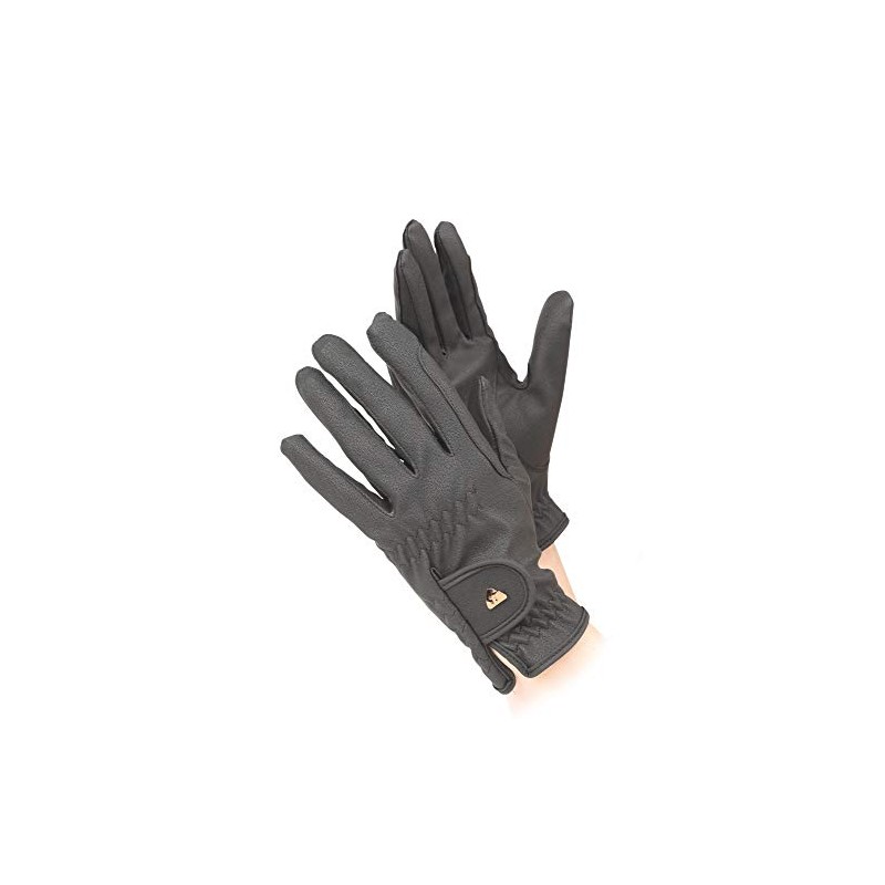 Shires Aubrion PU Synthetic Leather Horse Riding Gloves Child -