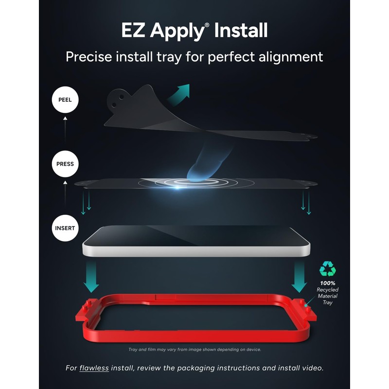 ZAGG Glass+ Screen Protector for iPhone 16 Plus / 15