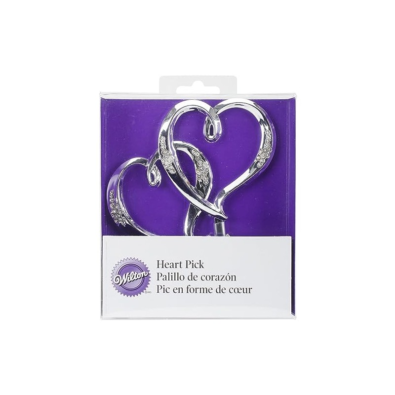 Wilton 1006-985 Double Heart Picks for Cake Decorations