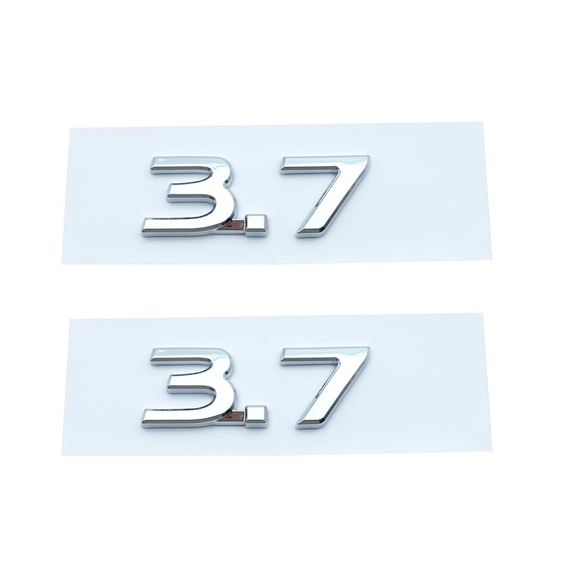 2pcs 3.7 Side Boot Emblem Badge Decal Replacement for 2014