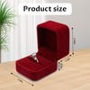 WisePoint Ring Box, Velvet Wedding Ring Box Engagement Ring Box,