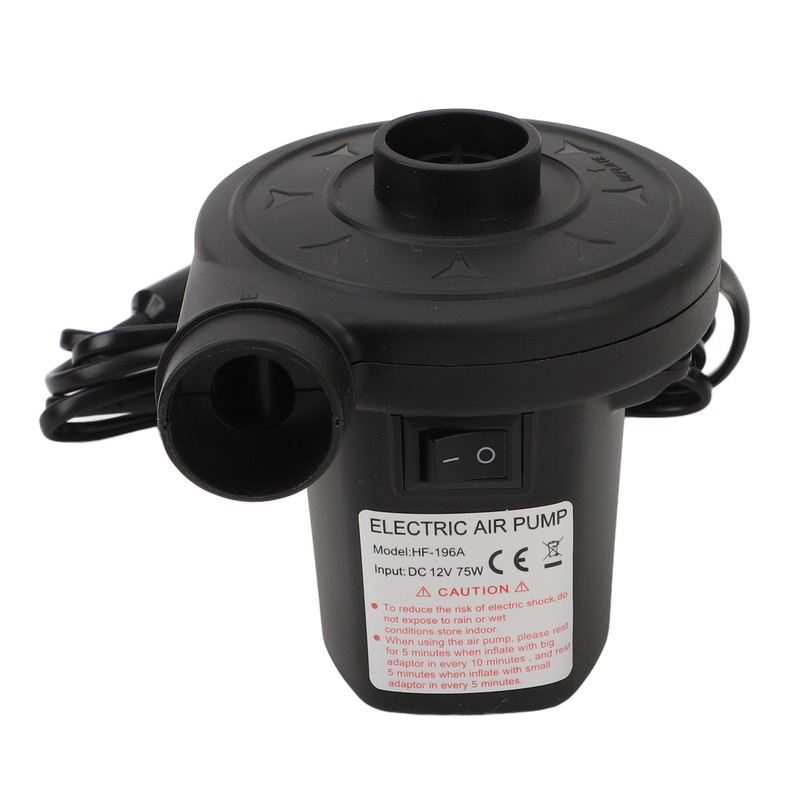 Electric Air Pump Multifunctional Compact Plastic Tire Inflator Portable Air