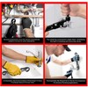 Angle Stop Wrench Nickel Plated Steel Nut Tightening Plumbing Wrench