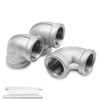 Bwintech 3 Pcs 90 Degree 1" Female to 1" Female