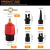 Rustark 6Pcs Red Inflatable SUP Pump Adaptor Tool Set with