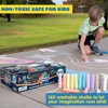 160 PCS Sidewalk Chalks Set Non-Toxic Washable Jumbo Chalk for