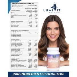 Colgeno Hidrolizado Lumivit sabor Maracuy 2 Botes 1.2 kg Cu con Moringa  L-carnitina  Acido hialuronico  Espirulina  Probiticos  Prebiticos y...      