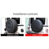 Hudiriy Car Leather Spare Tire Wheel Cover Decorative Compatible with