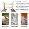 kathson Rabbit Jump Bar, Natural Wood Toy Set Adjustable Height