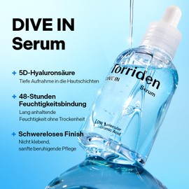 Torriden Dive In Hyaluronic Acid Serum 50 ml (1.69 fl.oz.) | Deep Hydration for Radiant Skin | With Hyaluronic Acid, Panthenol and Allantoin | Korean Face Serum