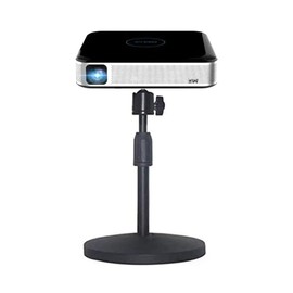 HANTAQ Desktop Mini Video Projector Stand Mount, Angle Adjustable Mini Projector Stand with 1/4in Mounting Screw, with 360°Rotatable adapter for Projector CCTV DVR