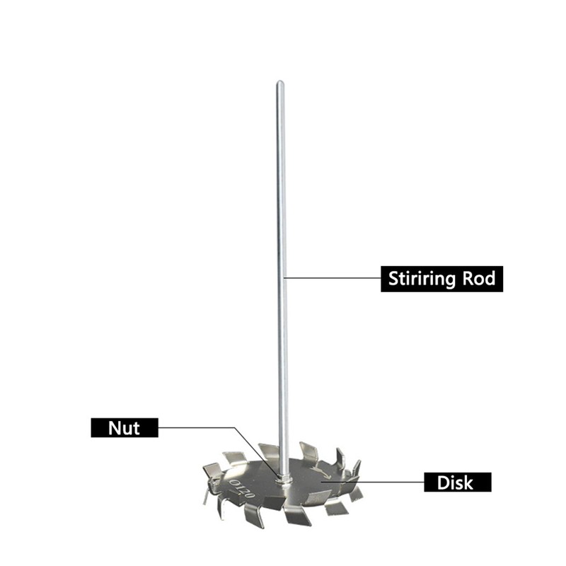 304 Stainless Steel Stirring Rod Sawtooth Stirrer Dispersing Disc with
