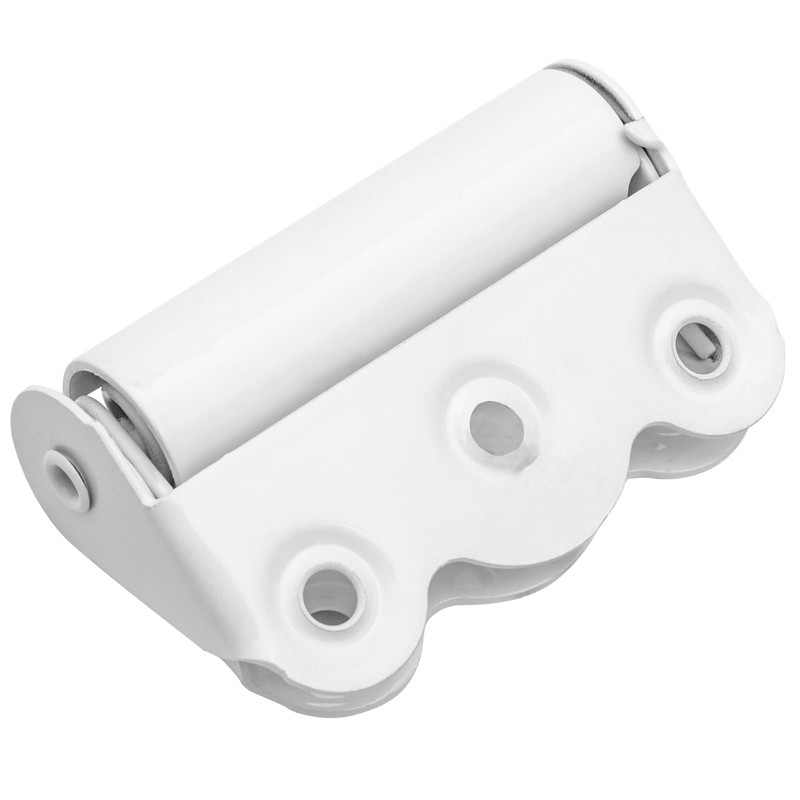 Ideal Security Self-Closing Spring Screen Door Hinge Set, White