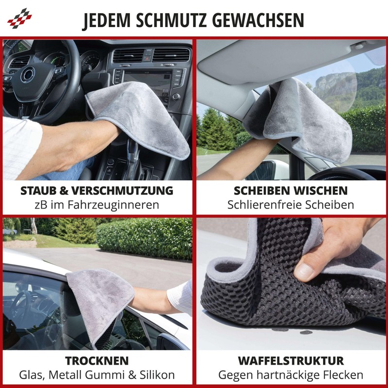 WALSER Microfibre Car Cloths, Premium Car Drying Cloth, Drying Cloth
