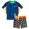 Playshoes Boys 2-Piece Rash Guard Set, The Mouse Pirate, 110