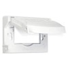BELL MX1250W 1-Gang Flip Weatherproof Cover, Universal Metal 12-in-1 Outlet