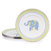 Golden Rabbit Enamelware - Elephant Pattern - Set of 4-8.5"