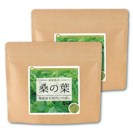 Health & Wild Grass Tea Center Mulberry Leaf Tea, Made in Japan, Additive-free, 100% Powder, 2.8 oz (80 g) x 2 Piece Set