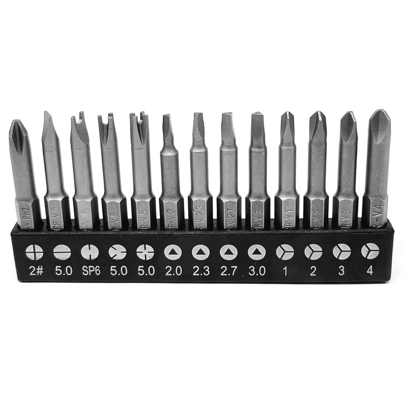13 pcs OHIY Special Shape Screwdriver Insert Bit Set Phillips,