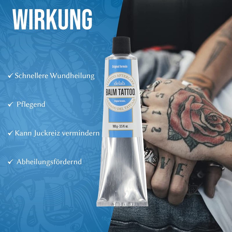 BALM TATTOO Tattoo Aftercare Cream with Panthenol, Cream for Skin