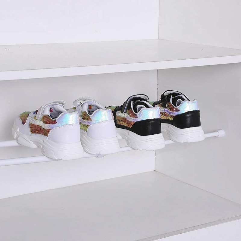 LaMure 6 Pcs Adjustable Extendable Spring Tension Rods Cupboard Multifunctional