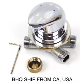 Beauty Headquarters PEDICURE SPA CHAIR FAUCET 4 WAY HOT AND COLD MIXER VALVE