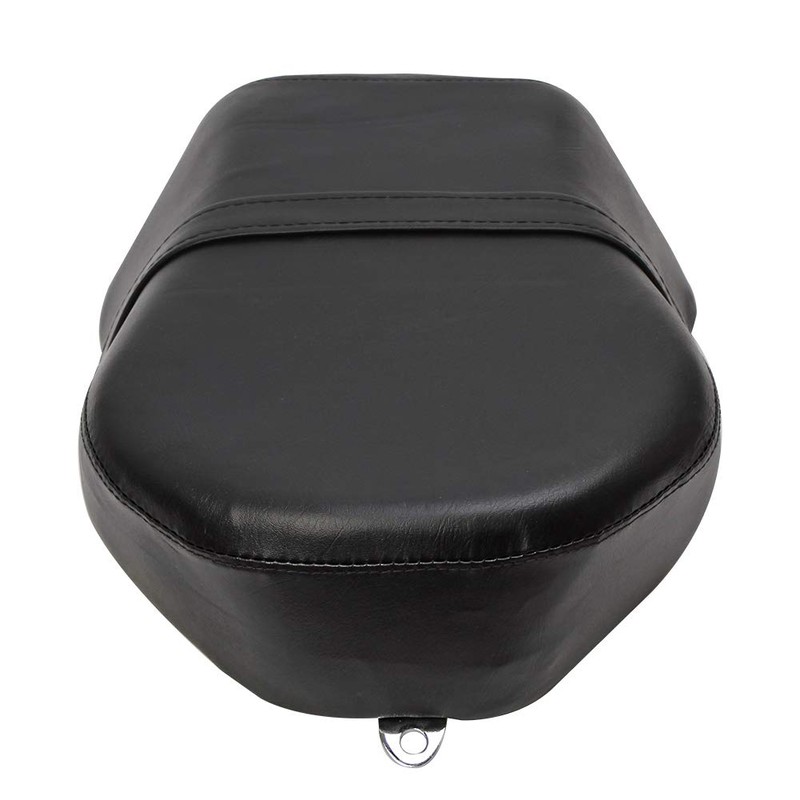HIYOYO Motorcycle Rear Pillion Passenger Seat Pad with Belt For