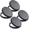 Compact Mirror for Purse, Metal Round Shell, Double-Sided 1X/2X Magnifying,