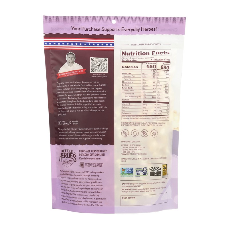 Kettle Heroes, Sweet & Salty Kettle Corn Popcorn