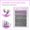VEYESBEAUTY Eyelash Extensions Set, 5-Second Eyelash Clusters, Lashes, DIY Clusters,