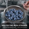 Walfos Fine Mesh Strainer Set of 3, Stainless Steel Wire
