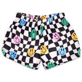 iscream Big Girls Bold Print Silky Soft Plush Shorts - Good Times, X-Small (4/6)