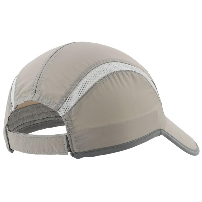 Connectyle Folding Mesh Sports Cap, Reflective, Striped, Breathable, Runner Cap,