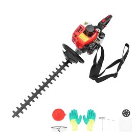 JAYGOVAN Hedge Trimmer Gas Powered 2 Cycle, 26 Inch 22.5cc Dual Sided Blade with Rotating Handle, Gasoline Hedge Shear Includes Blade Cover, Gloves & Glasses for Gardening Modeling, Landscaper