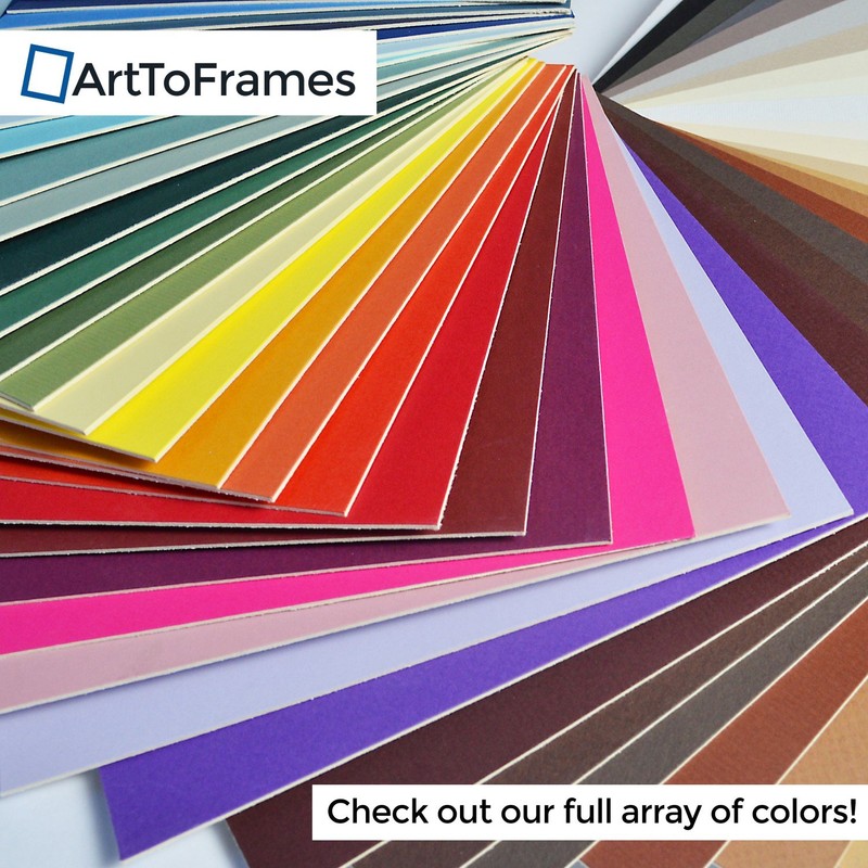 ArtToFrames MAT-21-24x27-Black 24x27 Smooth Black Custom Mat
