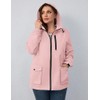 Avoogue Plus Size Rain Jackets For Women Packable Lightweight Waterproof