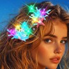Evlry LED Hair Clip with Starfish Motif White Luminous Shell
