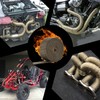 LEDAUT 2" x 50' Titanium Exhaust Heat Wrap Roll for