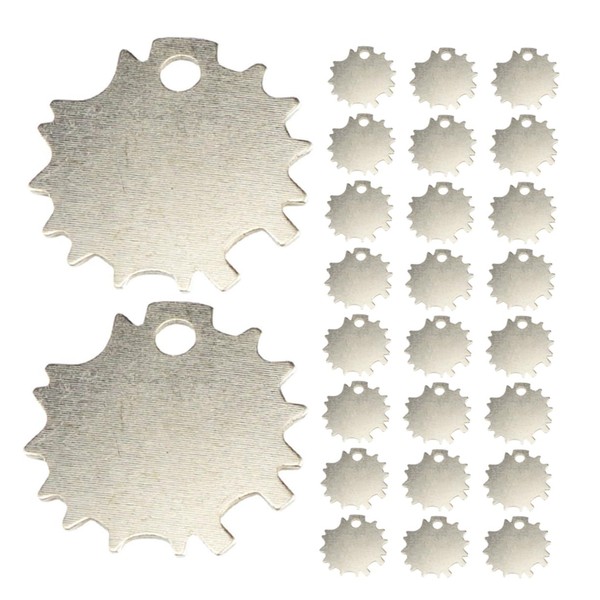 FOMIYES 50pcs Hairdressing Shears Adjustment Tool Multi Tooth Precision Tightening