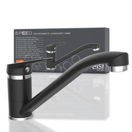 EISL Spültischarmatur Speed, Single Lever 360° swivelling in Chrome, Mixer Kitchen, Sink tap, NI182SCR-B, matt Black