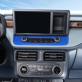 Aunginsy Center Console Radio Control Switch Panel Trim Cover Compatible with Ford Maverick 2022 2023 2024 Central Control Radio Multimedia Control Volume Knob Button A/C Switch Decoration Accessories