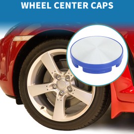 A ABSOPRO Wheel Center Caps Hub Caps Rim Center Caps OD: 58.5mm/2.30" Wheel Caps Hubcap Center Covers Plastic Silver Tone 1 Pc with Silver Tone Sticker