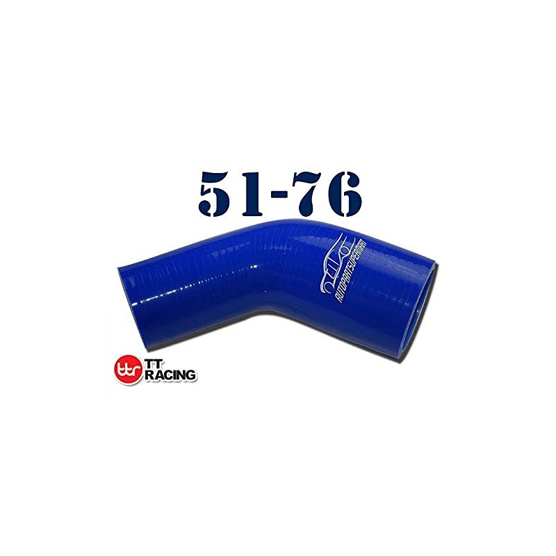 4-ply Silicone Joiner 45 Degree Bend Reducer Elbow Turbo Hose