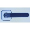 DEFIANT Satin Nickel Door Lever with Biometric Fingerprint Deadbolt. LH01-SN