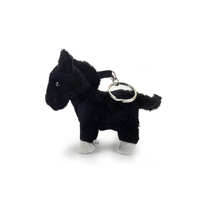 Pony Horse Key Ring Plush Toy Cuddly Toy Eclipse Black,